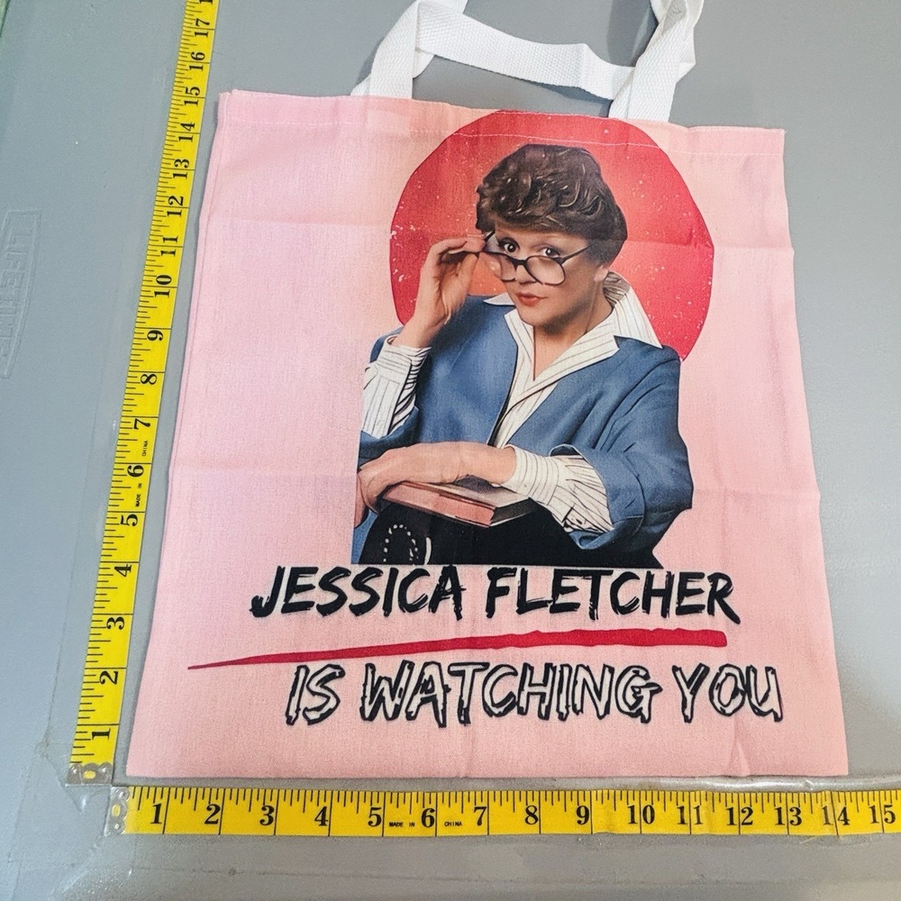 Murder She Wrote TV Reusable Tote Bag Shopping Grocery‎ Travel Double Handles